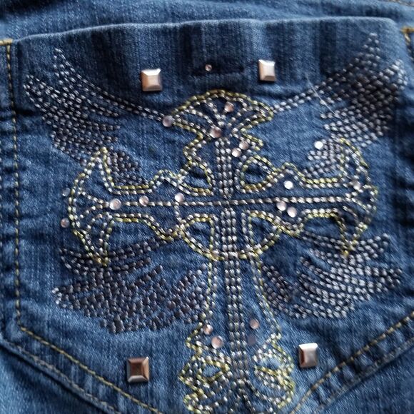 Ashley Stewart Jeans Women Plus Size 24W Denim Straight Leg High Rise - Picture 8 of 14